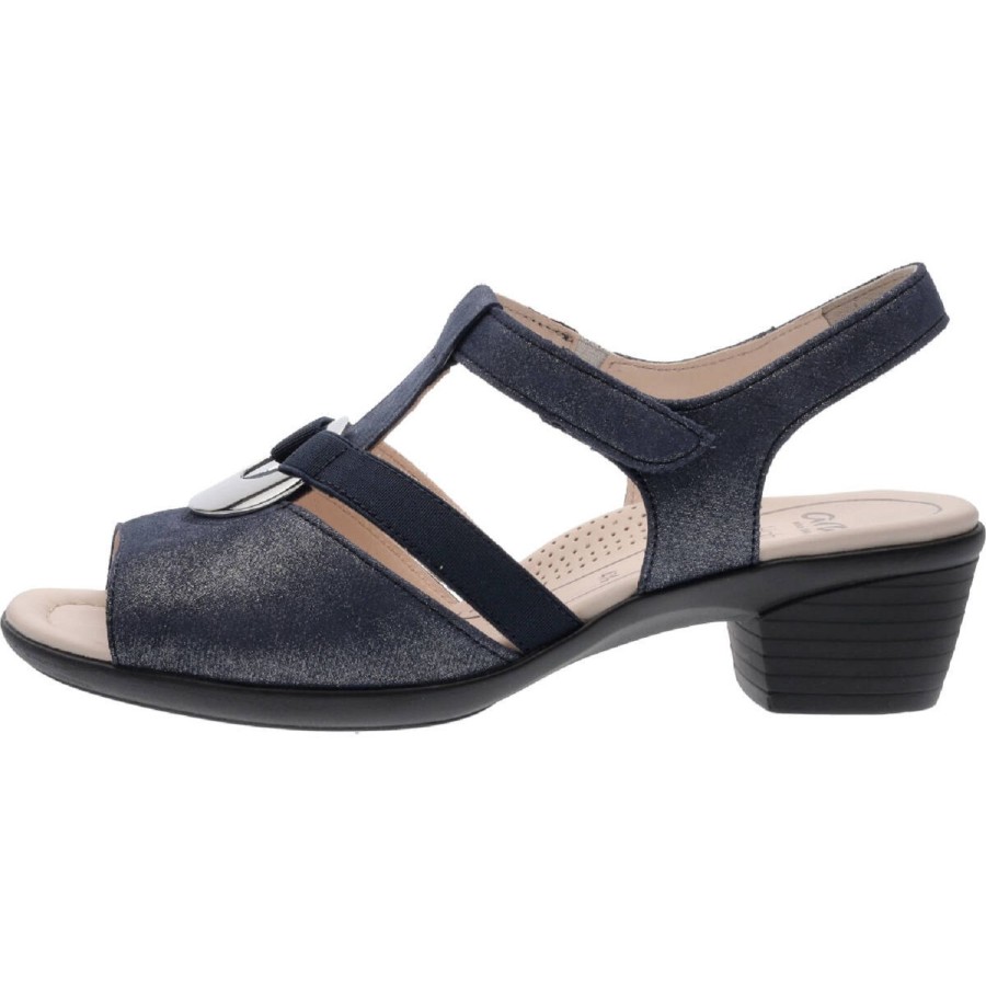 Femme Ara | Ara Nu Pieds Sandales 35730 02 Bleu