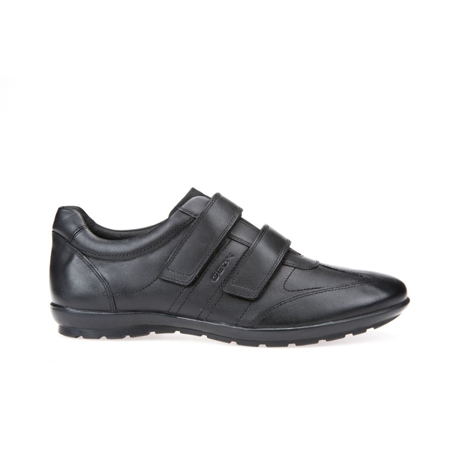 Homme Geox | Geox Mocassins Derbies U74A5D Noir