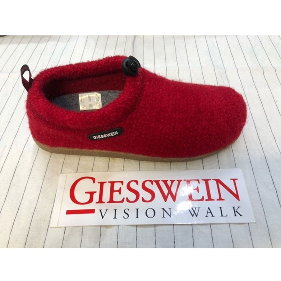 Femme Giesswein | Giesswein Chaussons Vent Rouge