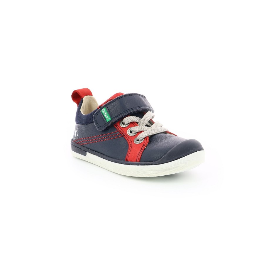 Enfant Kickers Baskets | Kickers Baskets Et Sneakers Irouo Marine