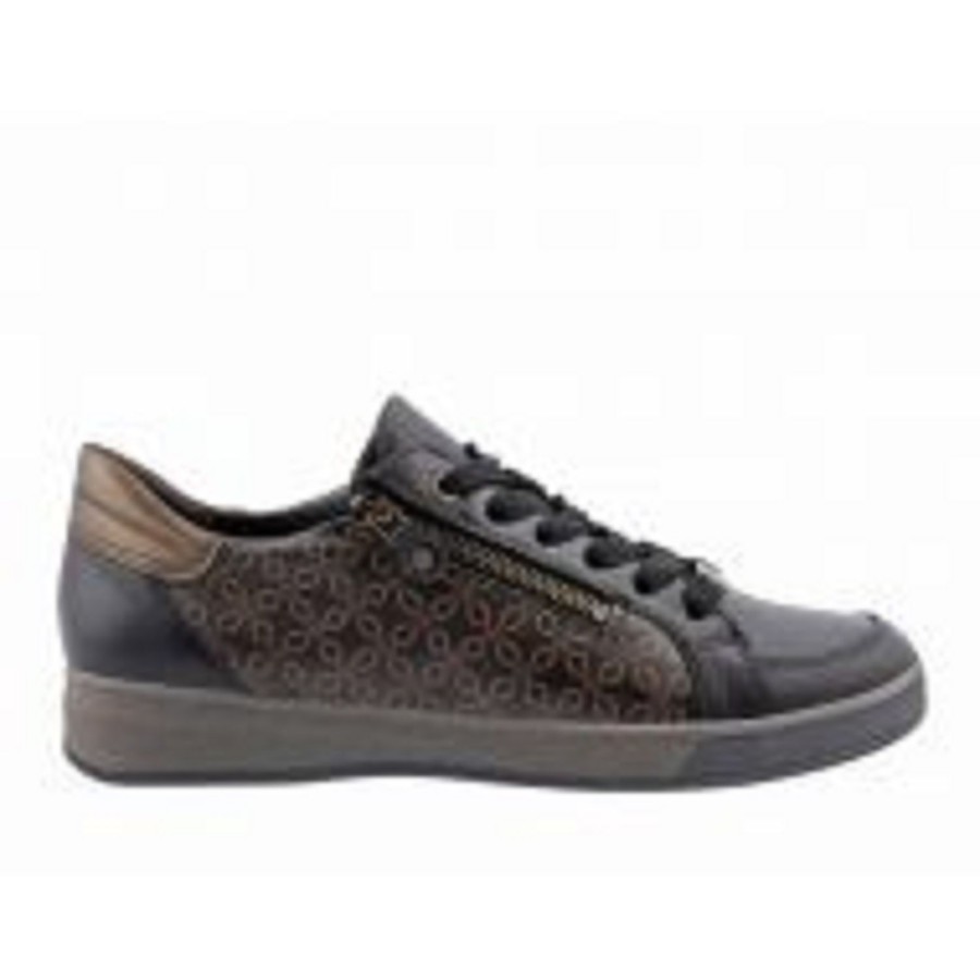 Femme Ara | Ara Baskets 34432 49 Marron Multicouleurs