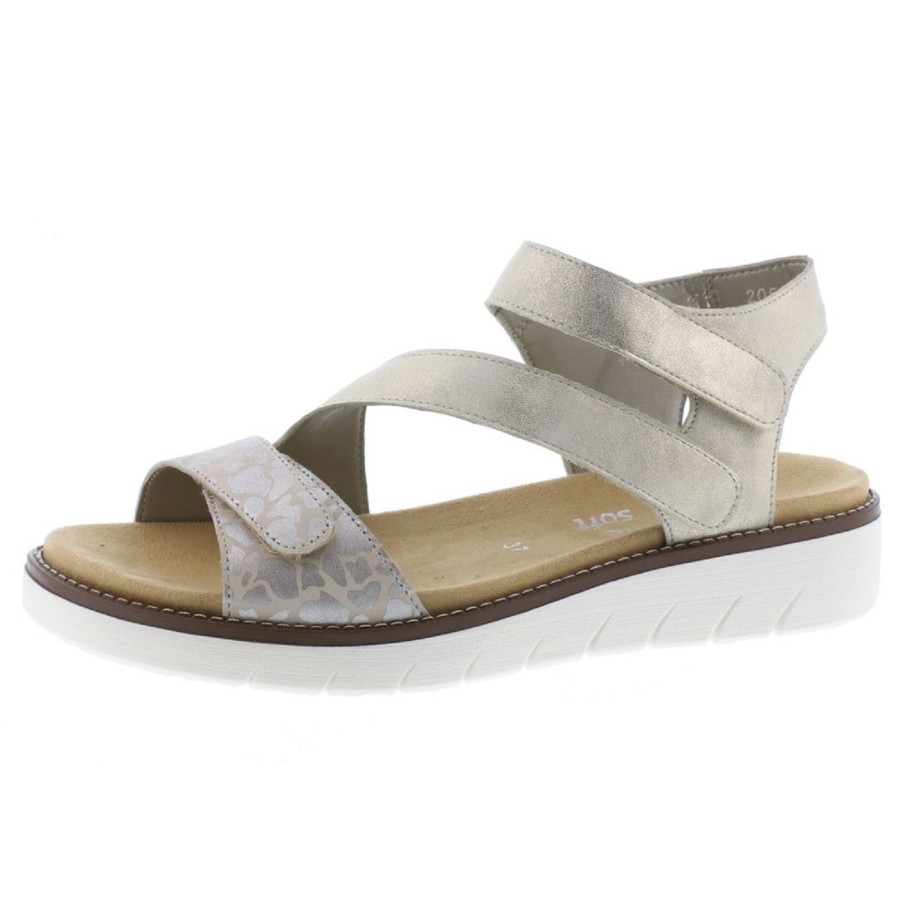 Femme Remonte | Remonte Nu Pieds Sandales D2050 Beige