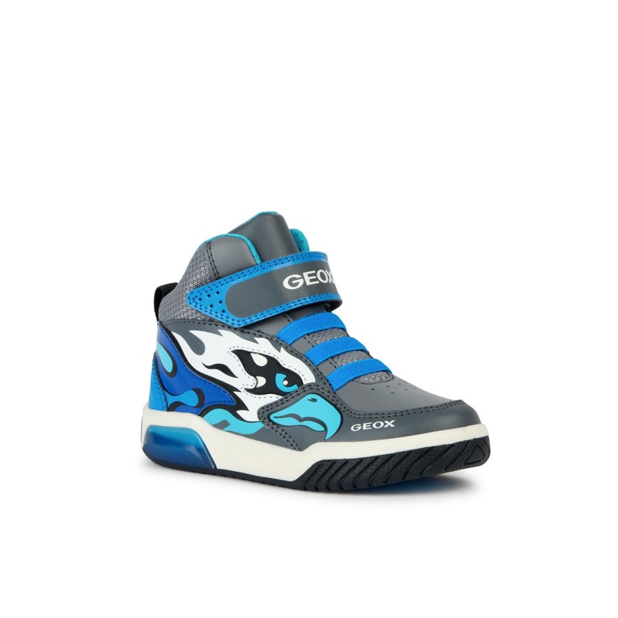 Enfant Geox Baskets | Geox Baskets Et Sneakers J369Cb Bleu Multicouleurs