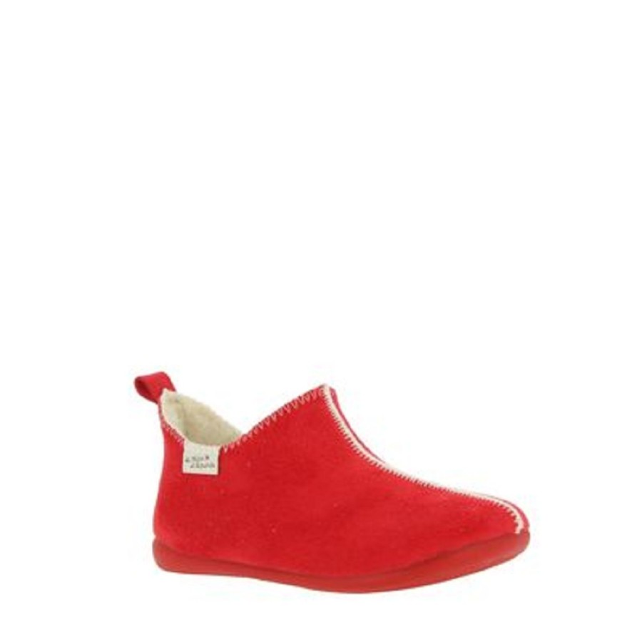 Femme Maison de l espadrille | Maison De L Espadrille Chaussons 6030E 6 Rouge