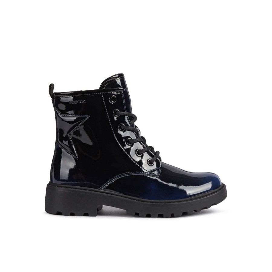 Enfant Geox Bottines | Geox Bottines J9420G Marine