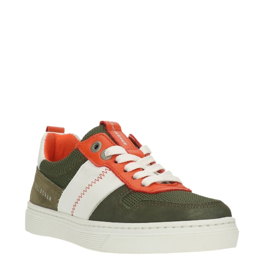 Enfant Bull boxer Baskets | Bull Boxer Baskets Et Sneakers Aop007E5L Vert