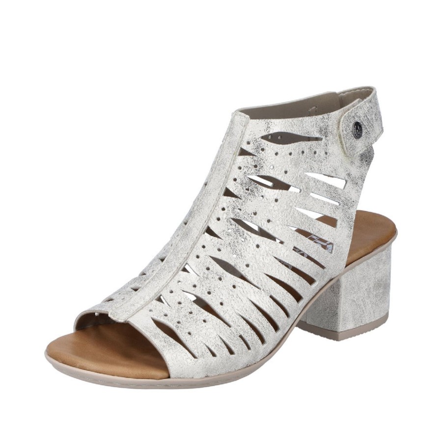 Femme Rieker | Rieker Nu Pieds Sandales 64676 Beige