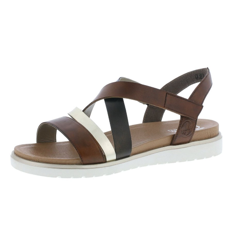 Femme Rieker | Rieker Nu Pieds Sandales V5073 Marron