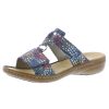 Femme Rieker | Rieker Nu Pieds Sandales 608P910 Bleu