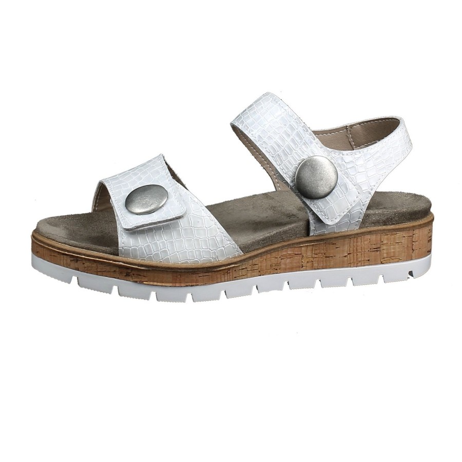 Femme Medi loi | Medi Loi Nu Pieds Sandales Ml Mia.09 Blanc