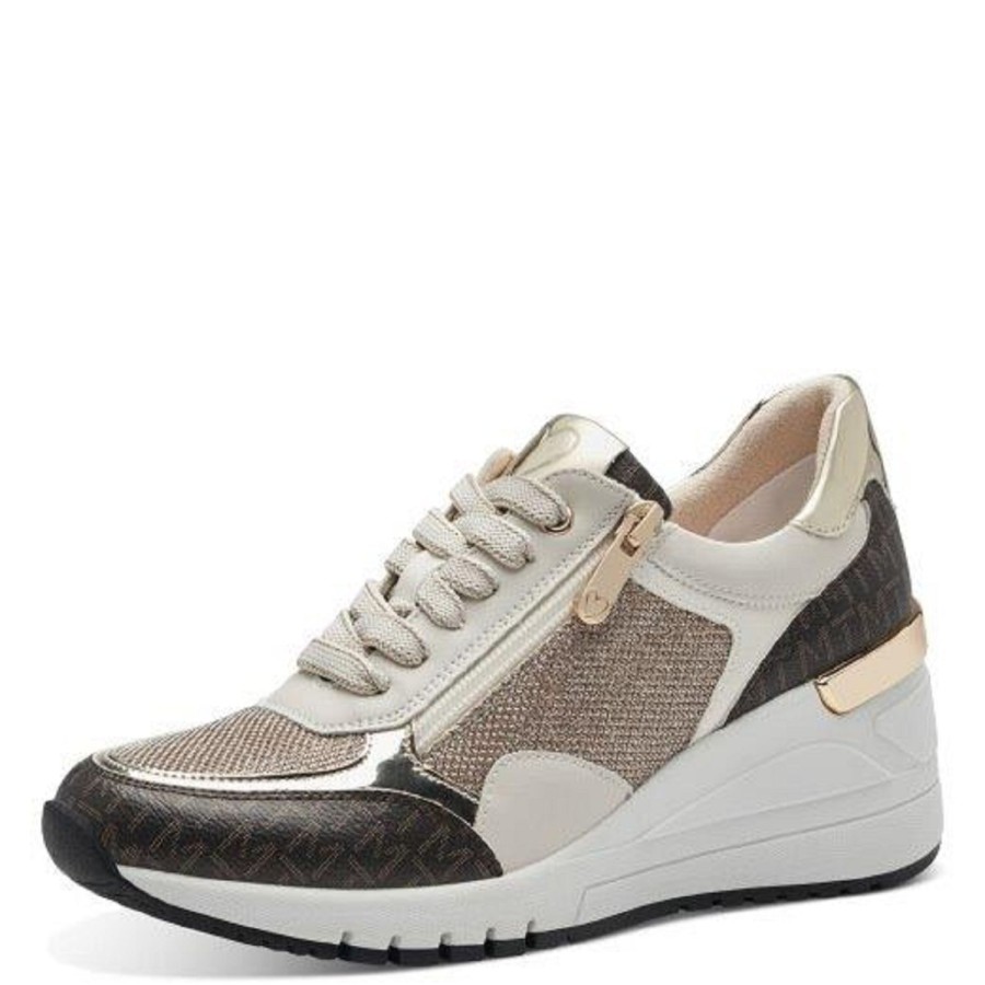 Femme Marco tozzi | Marco Tozzi Baskets 23723 41 Beige Multicouleurs