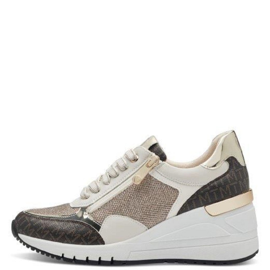 Femme Marco tozzi | Marco Tozzi Baskets 23723 41 Beige Multicouleurs