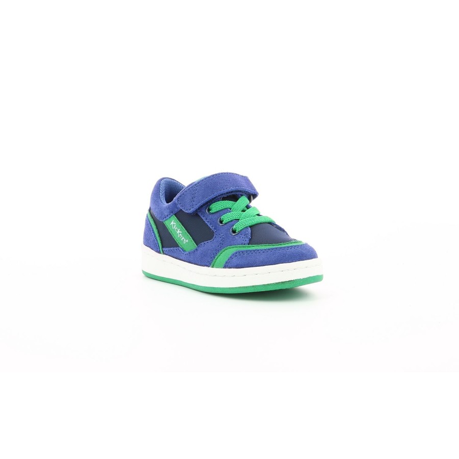 Enfant Kickers Baskets | Kickers Baskets Et Sneakers Biskuit Bleu