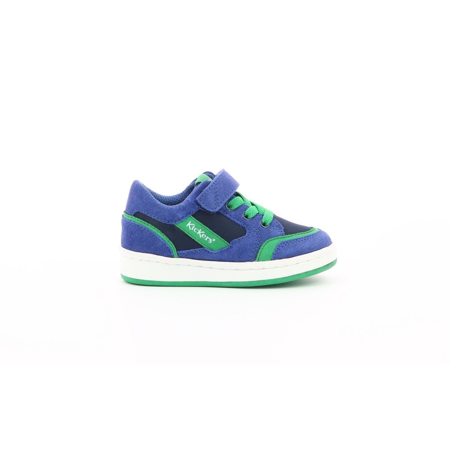 Enfant Kickers Baskets | Kickers Baskets Et Sneakers Biskuit Bleu