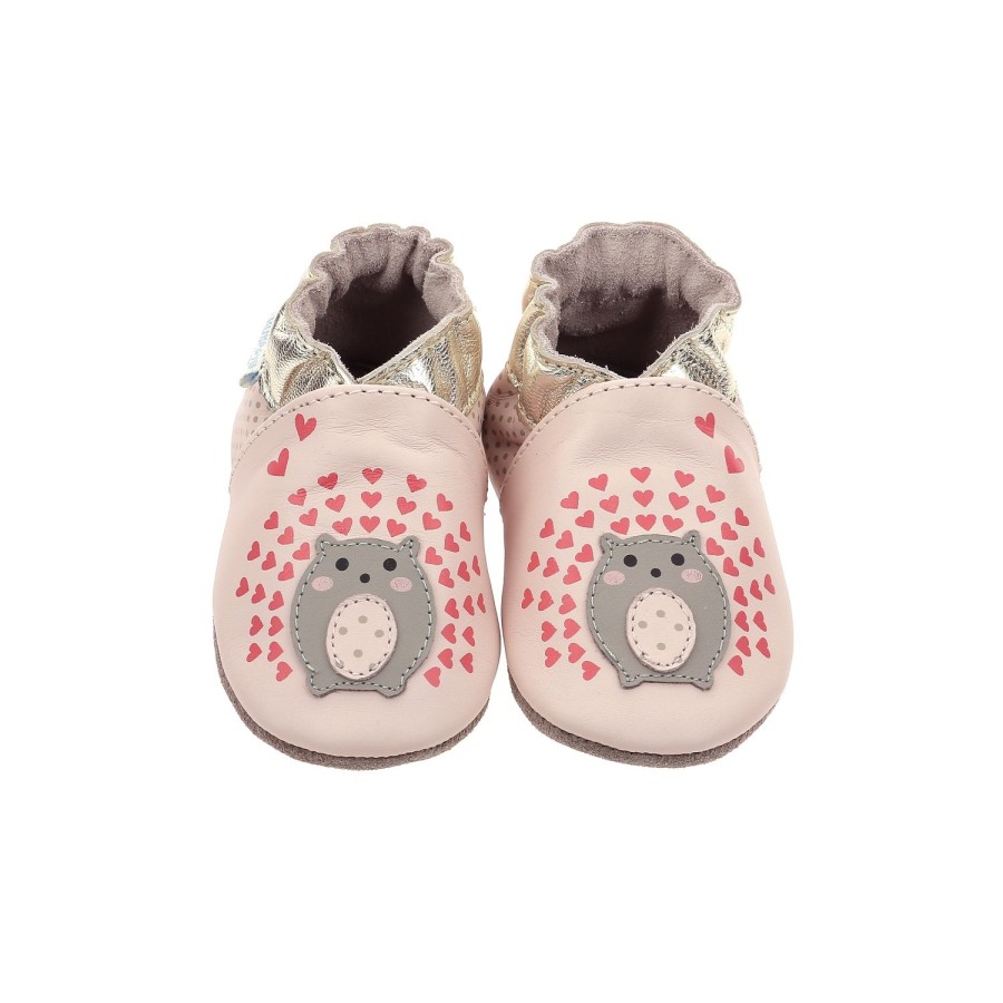 Enfant Robeez Chaussons | Robeez Chaussons Spicy Hearts Rose