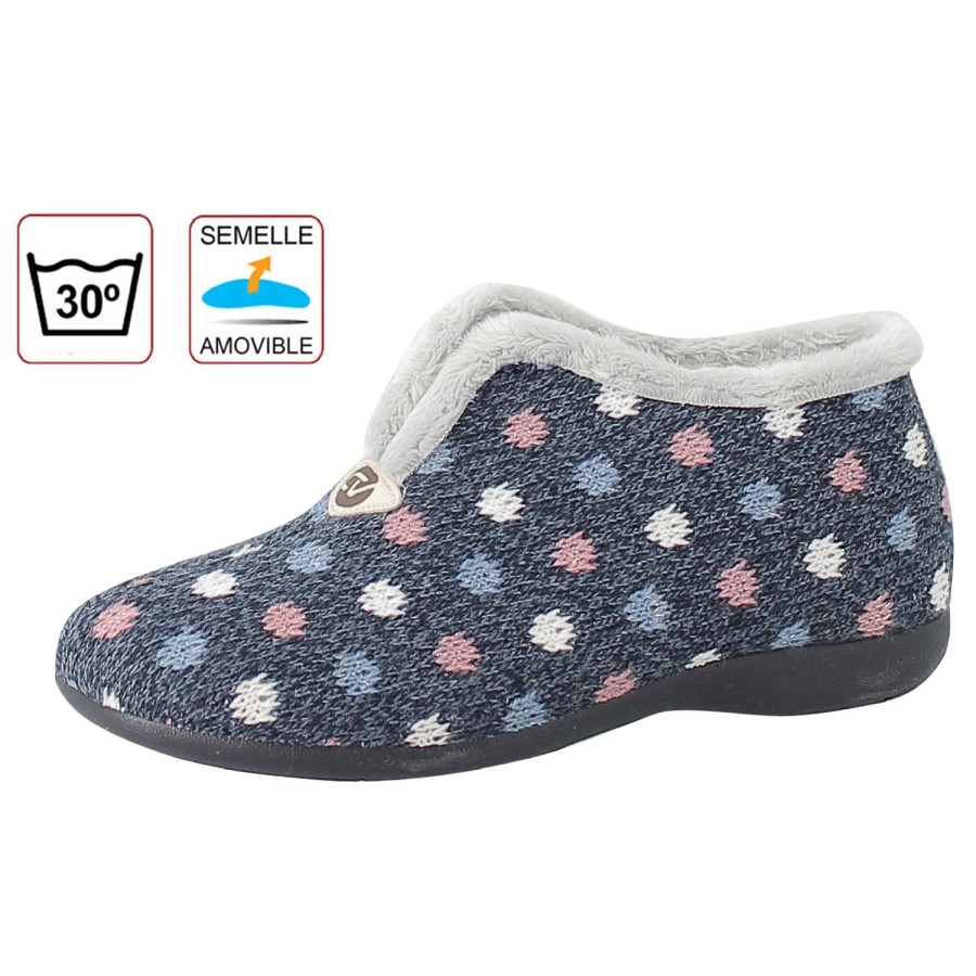 Femme Cabrera | Cabrera Chaussons Ca 4427 Bleu