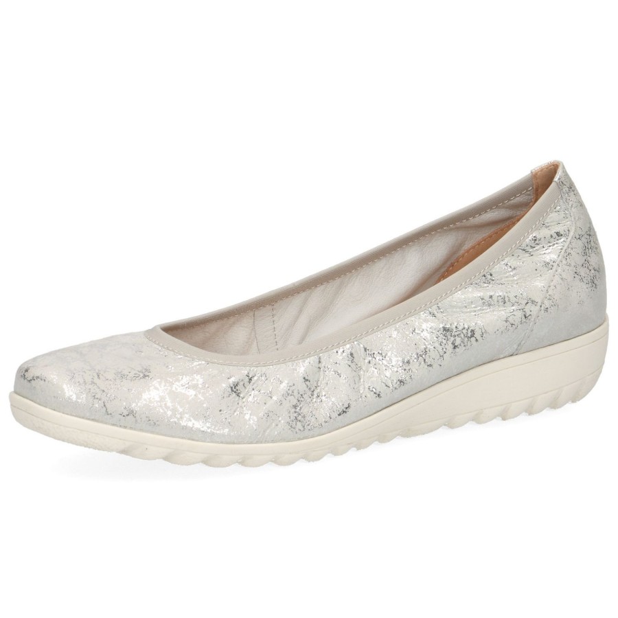 Femme Caprice | Caprice Ballerines 22161 Argent