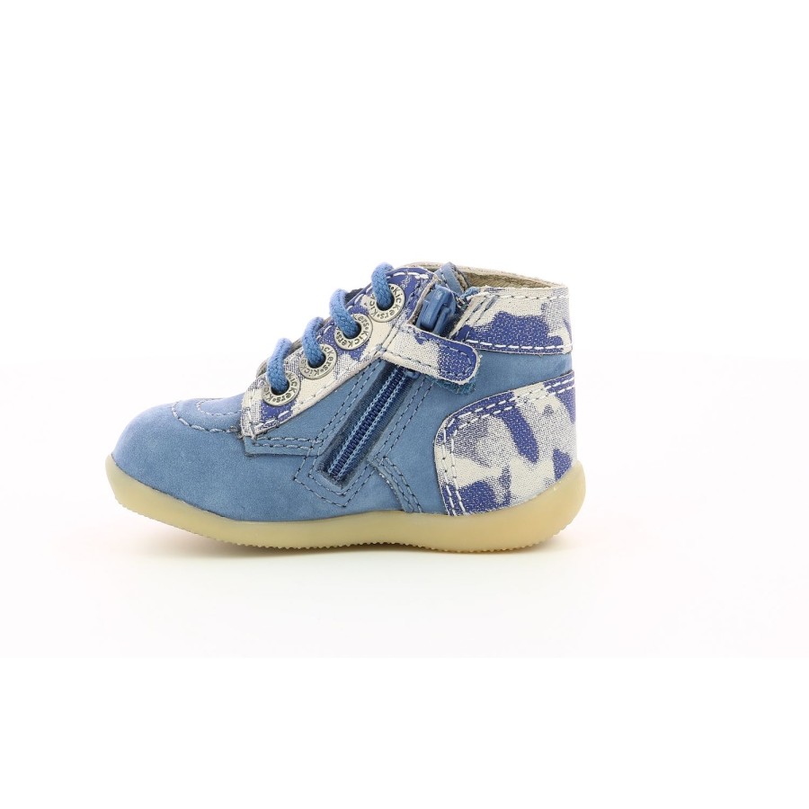 Enfant Kickers Premiers Pas | Kickers Premiers Pas Bonzip 2 Bleu