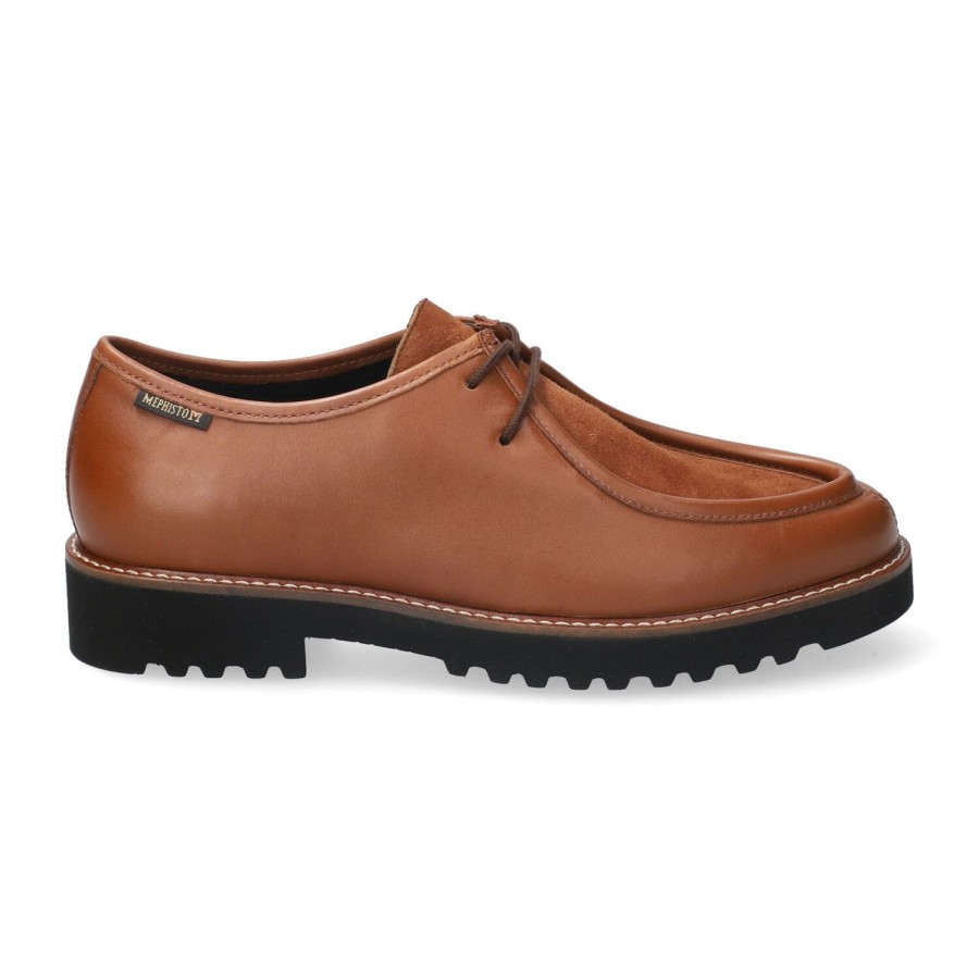 Femme Mephisto | Mephisto Chaussures A Lacets Sonie Marron