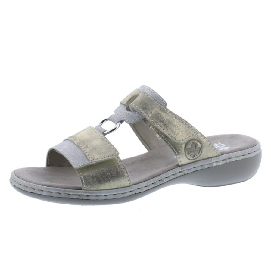 Femme Rieker | Rieker Nu Pieds Sandales 659X6 Argent