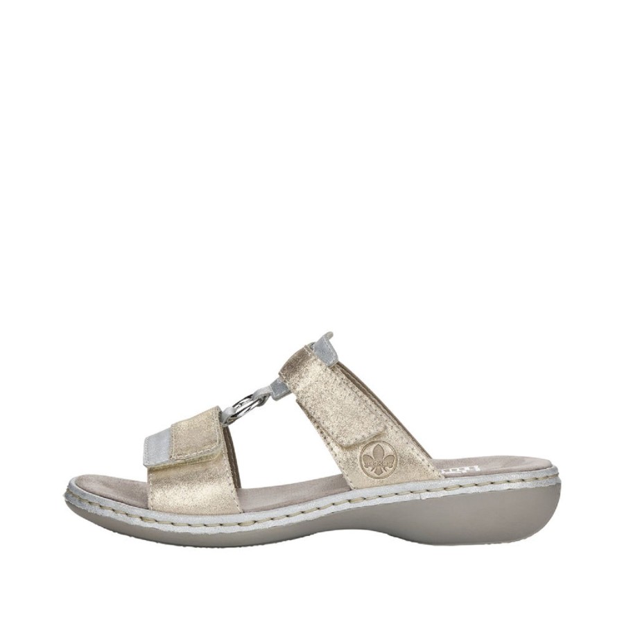 Femme Rieker | Rieker Nu Pieds Sandales 659X6 Argent