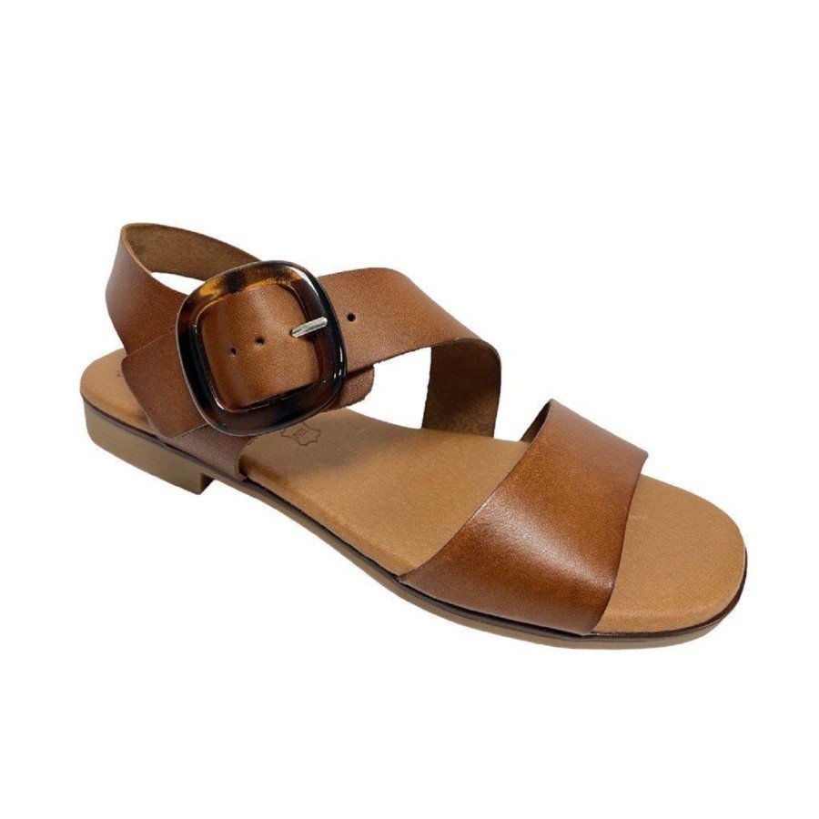 Femme Eva frutos | Evafrutos Nu Pieds Sandales 3020 Marron