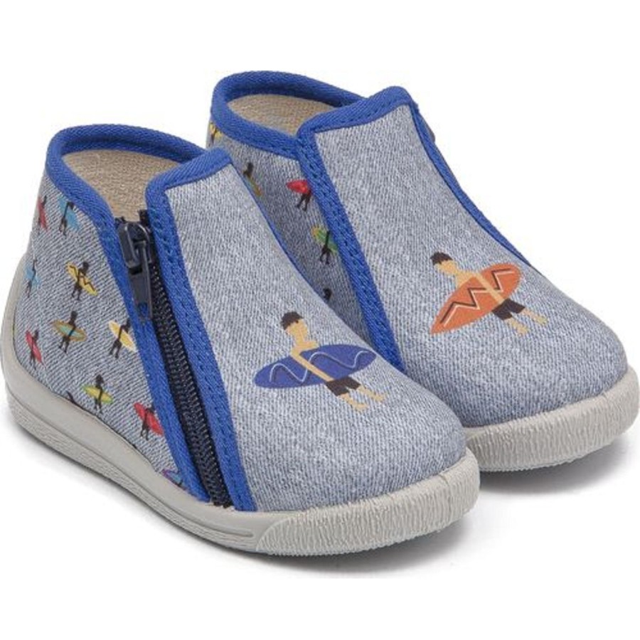 Enfant Bellamy Chaussons | Bellamy Chaussons 747 Jinou Bleu