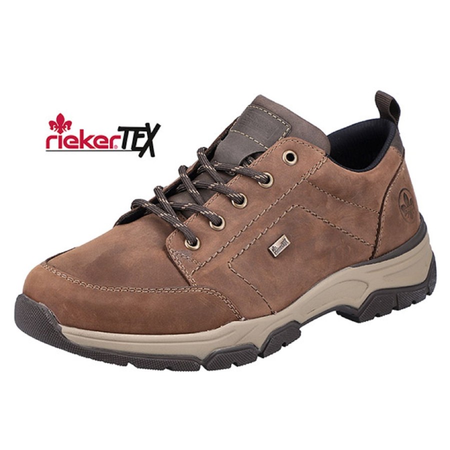 Homme Rieker | Rieker Chaussures A Lacets 11222 22 Marron