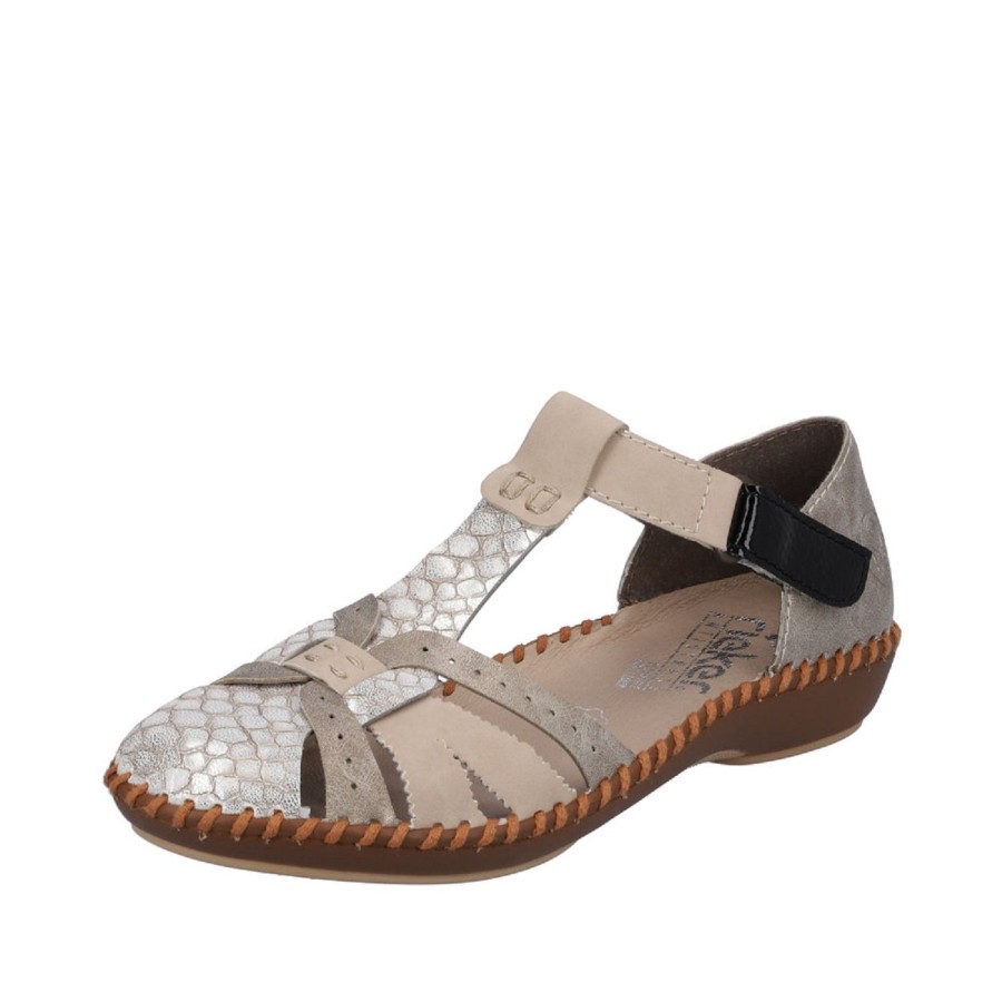 Femme Rieker | Rieker Nu Pieds Sandales M1650 Blanc