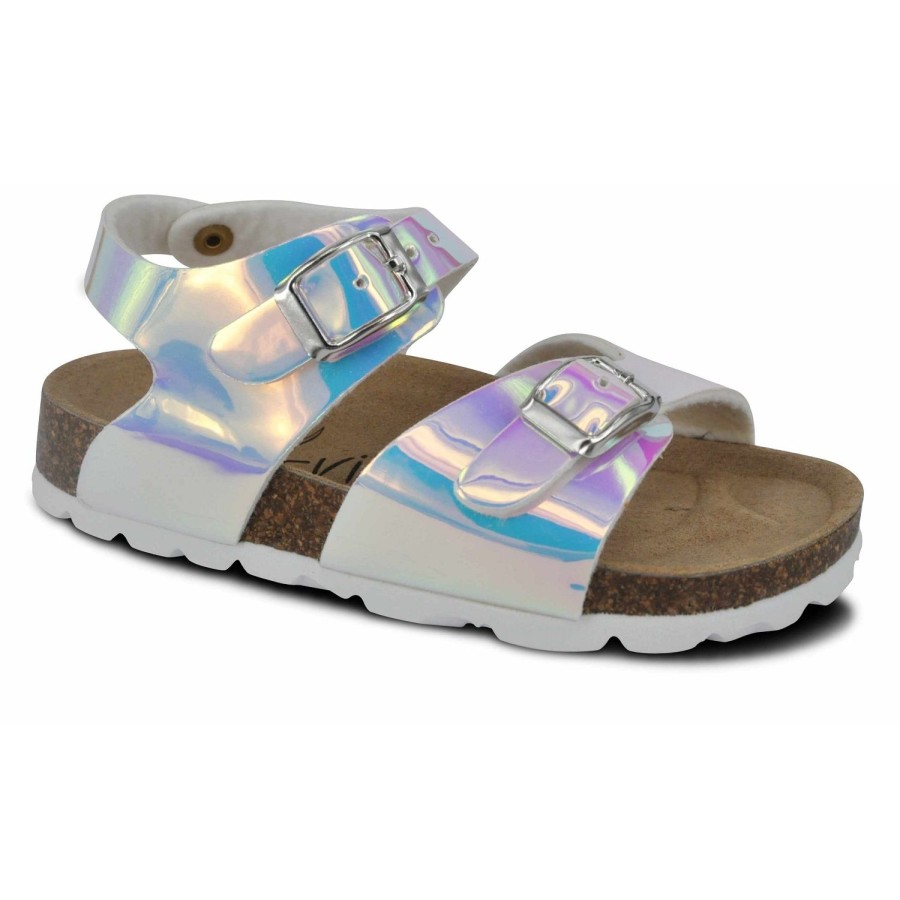 Enfant Norvik Sandales | Norvik Nu Pieds Sandales Palm Argent