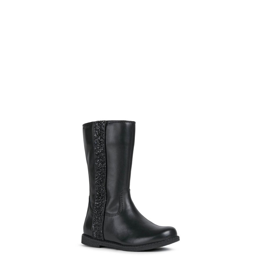 Enfant Geox Bottes | Geox Bottes J164Ed Noir