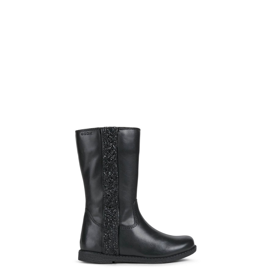 Enfant Geox Bottes | Geox Bottes J164Ed Noir