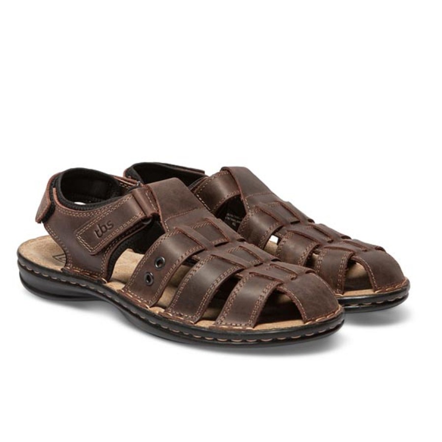 Homme Tbs | Tbs Nu Pieds Et Sandales Barrow Marron