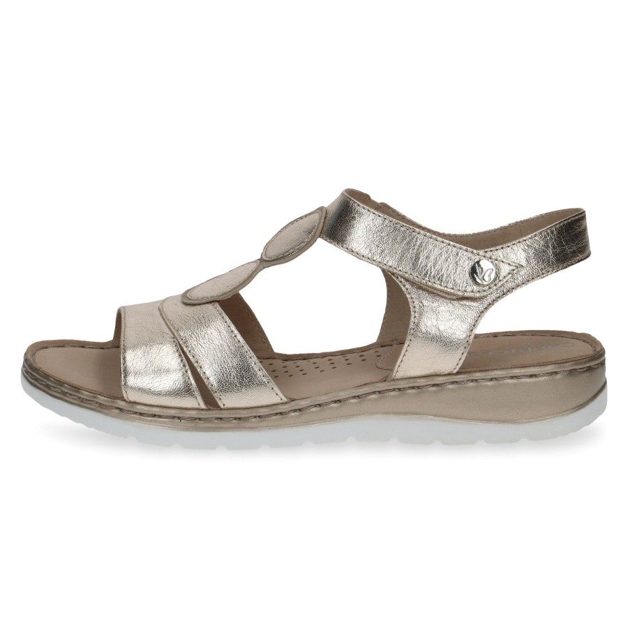 Femme Caprice | Caprice Nu Pieds Sandales 28154 20 Or