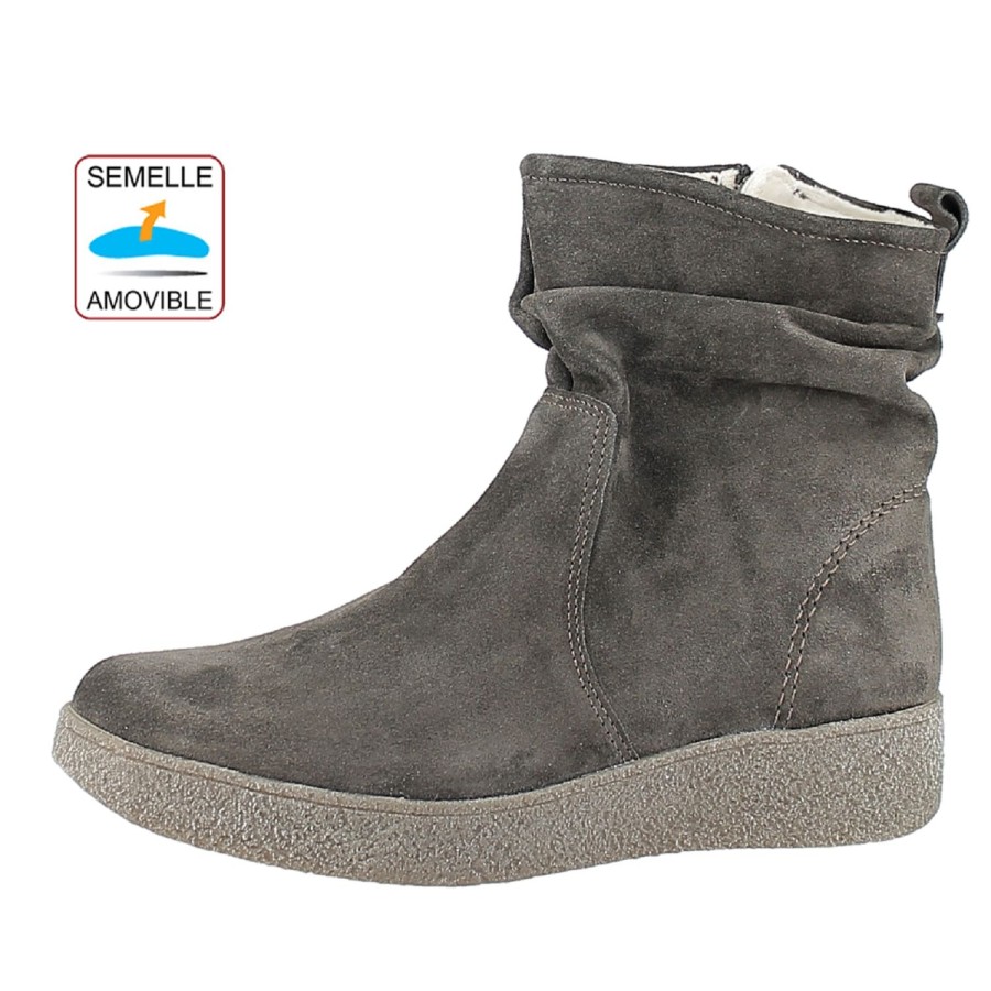 Femme Medi loi | Medi Loi Boots Marina 17 Marron