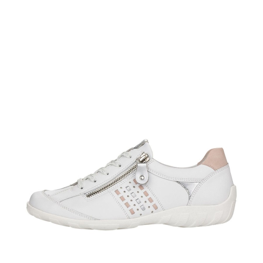 Femme Remonte | Remonte Baskets R3404 Blanc