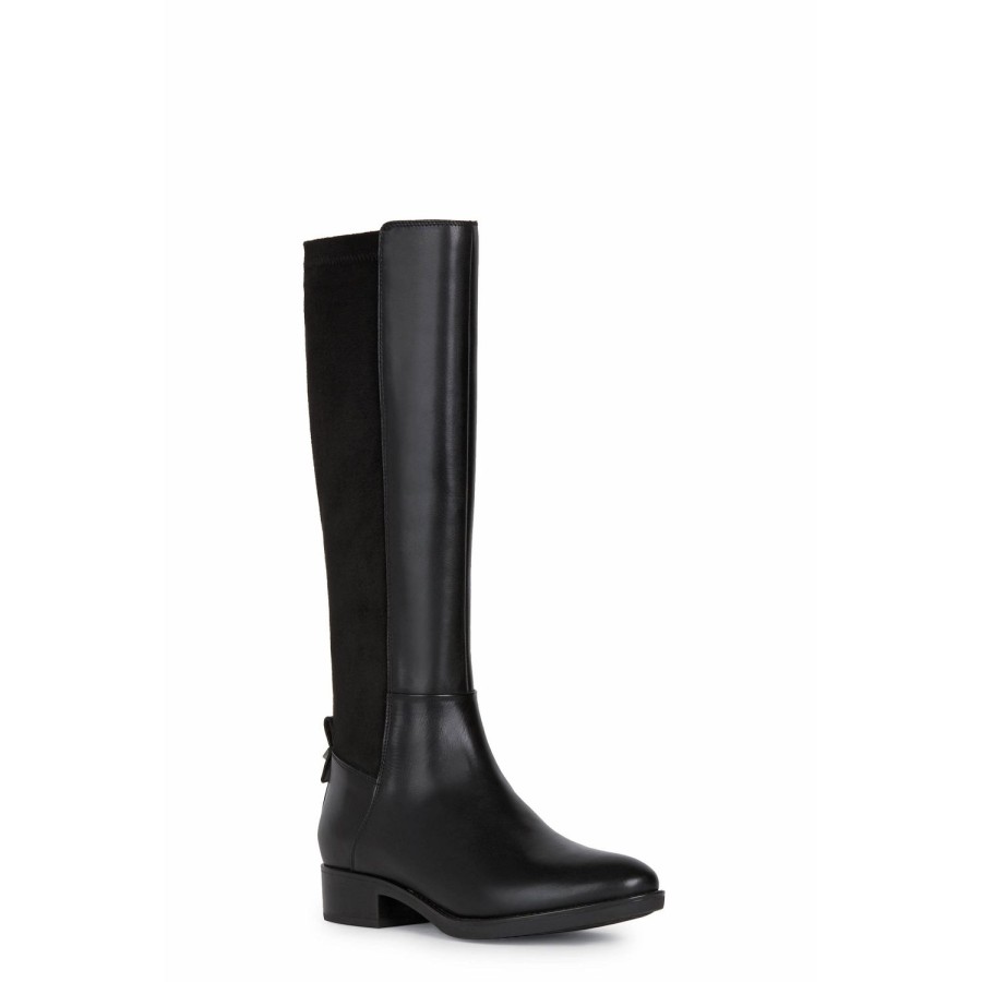 Femme Geox | Geox Bottes D16G1D Noir