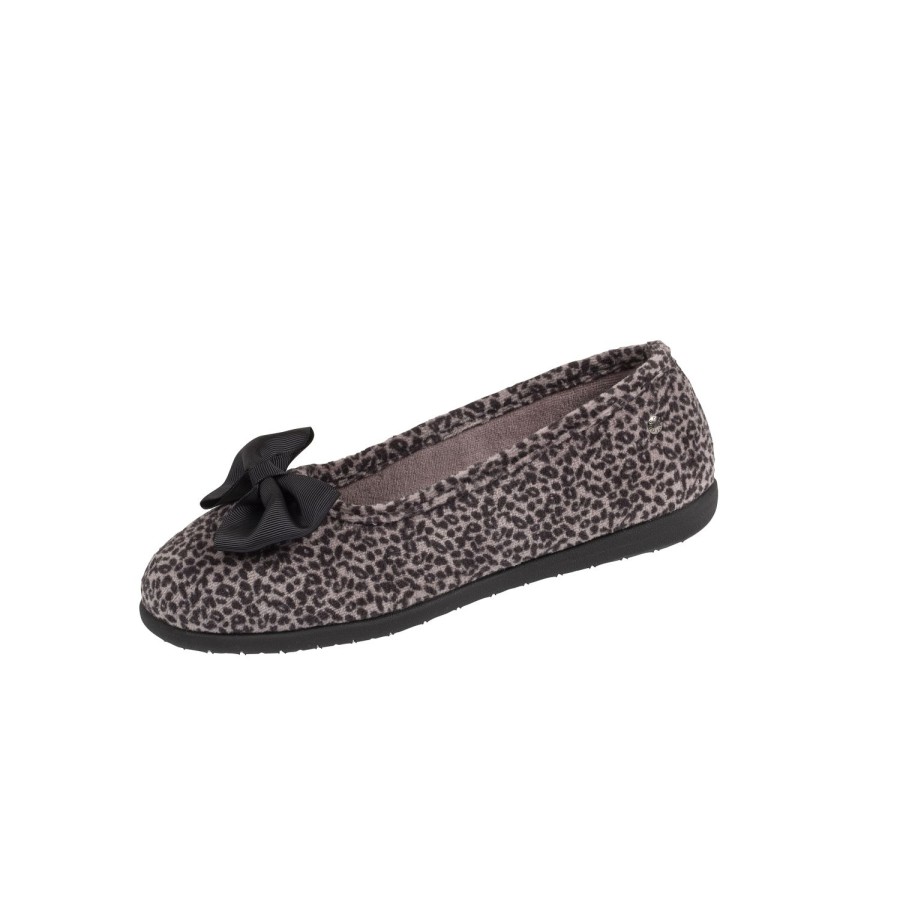 Femme Isotoner | Isotoner Chaussons 97261 Noir