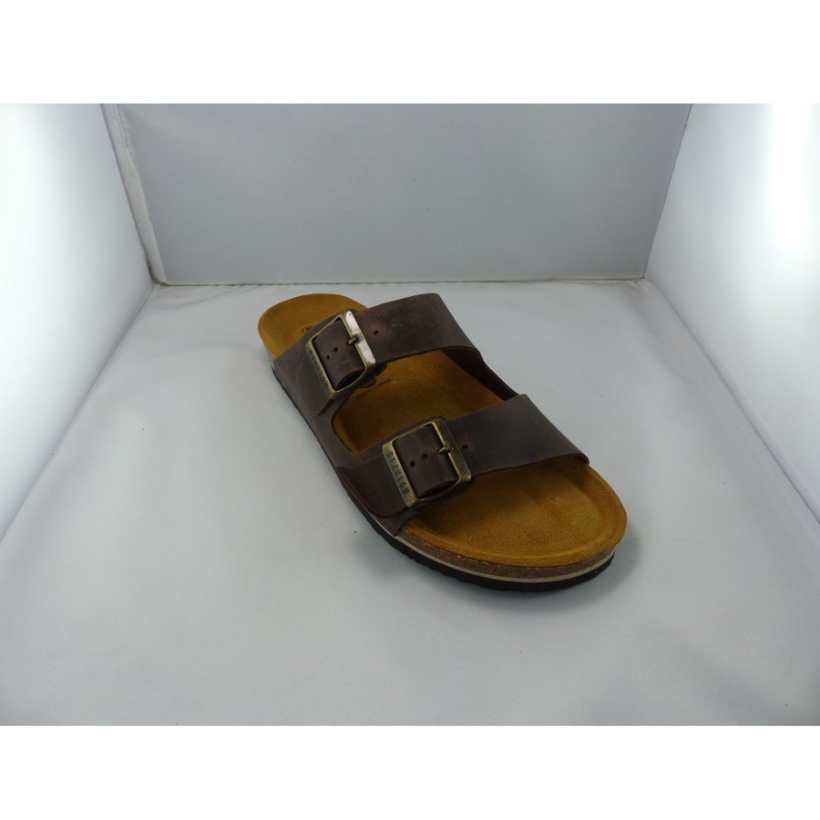 Homme Plakton | Plakton Nu Pieds Et Sandales Barna Marron