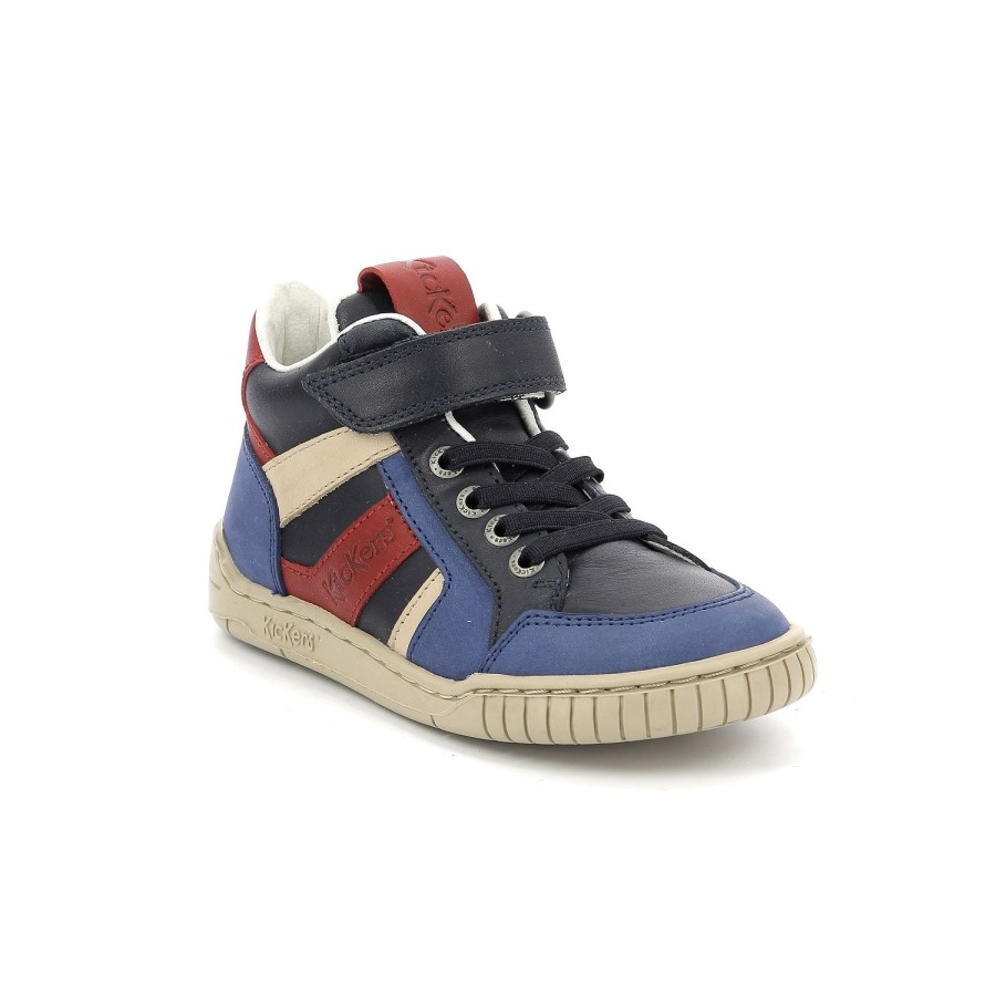 Enfant Kickers Baskets | Kickers Baskets Et Sneakers Wincky Cdt Bleu Multicouleurs