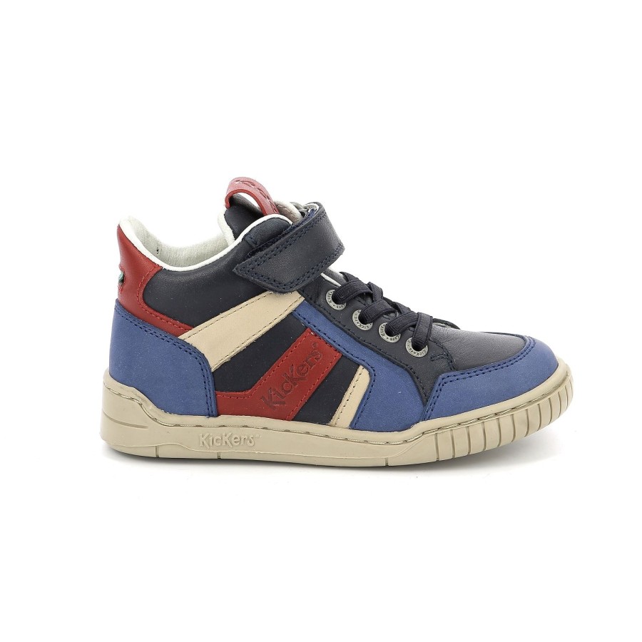 Enfant Kickers Baskets | Kickers Baskets Et Sneakers Wincky Cdt Bleu Multicouleurs