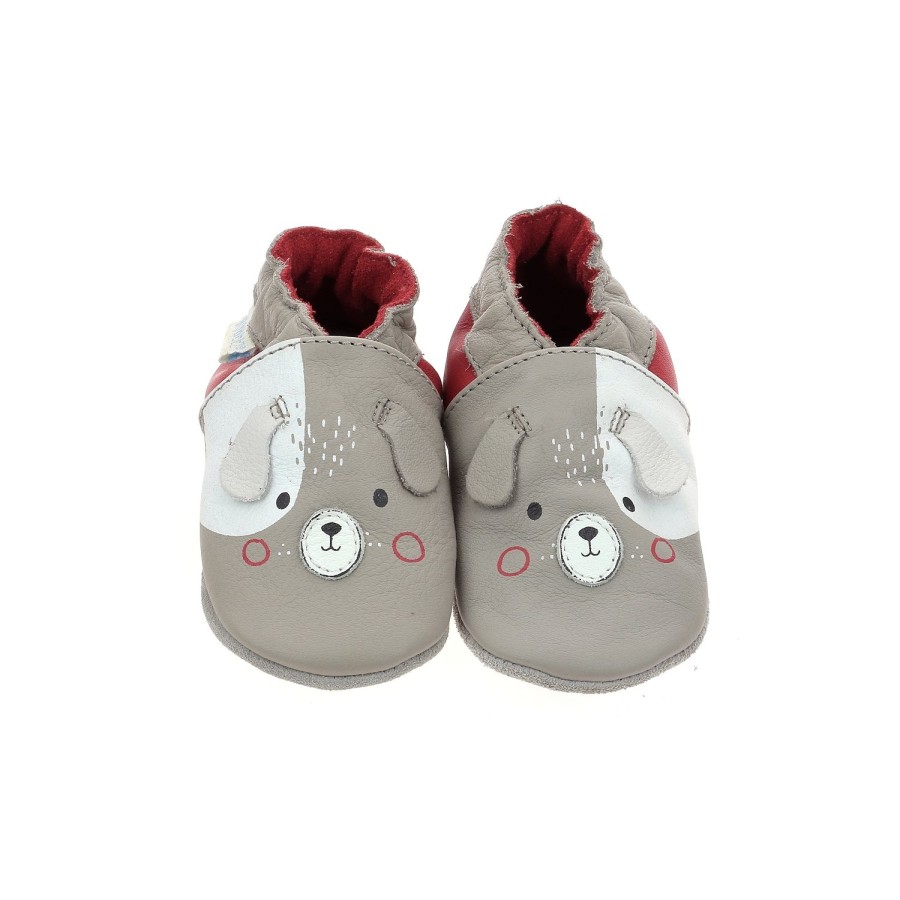 Enfant Robeez Chaussons | Robeez Chaussons Wooafy Gris