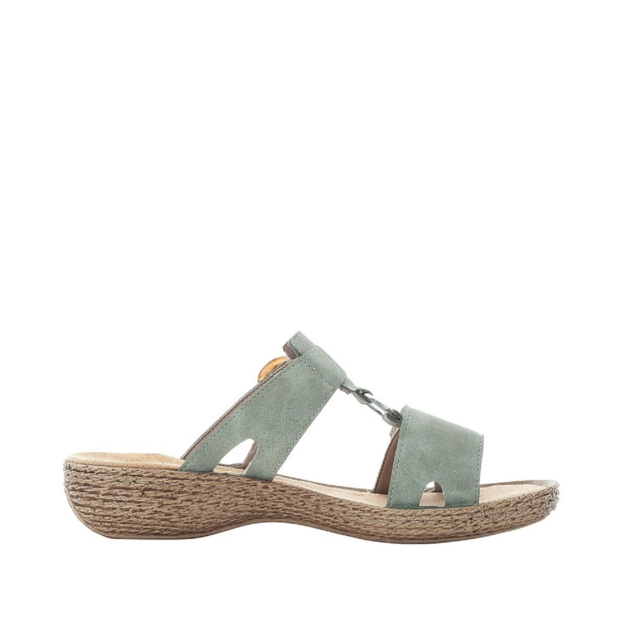 Femme Rieker | Rieker Mules 658N4 Vert