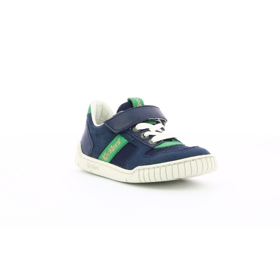 Enfant Kickers Baskets | Kickers Baskets Et Sneakers Wintup Bleu