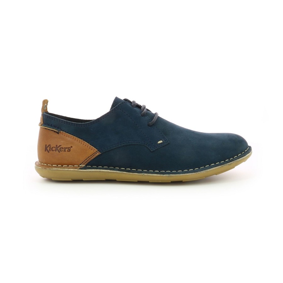 Homme Kickers | Kickers Chaussures A Lacets Swidira Marine