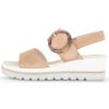 Femme Gabor | Gabor Nu Pieds Sandales 24645 14 Beige