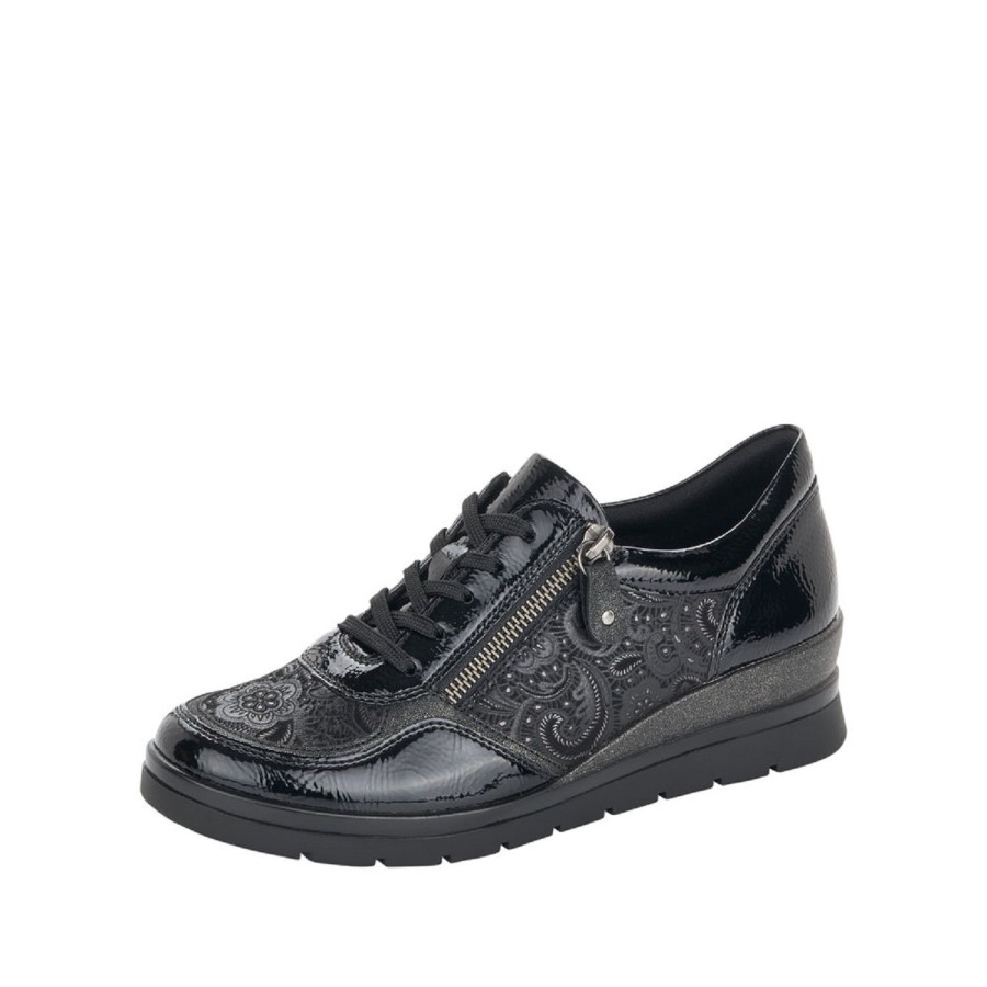 Femme Remonte | Remonte Baskets R070103 Noir