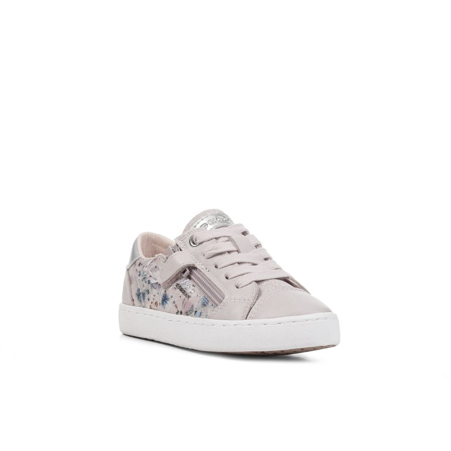 Enfant Geox Baskets | Geox Baskets Et Sneakers J02D5B Rose Pale