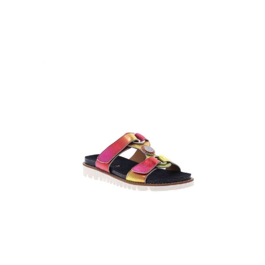 Femme Ara | Ara Nu Pieds Sandales 28130 09 Kent Rose Multicouleurs