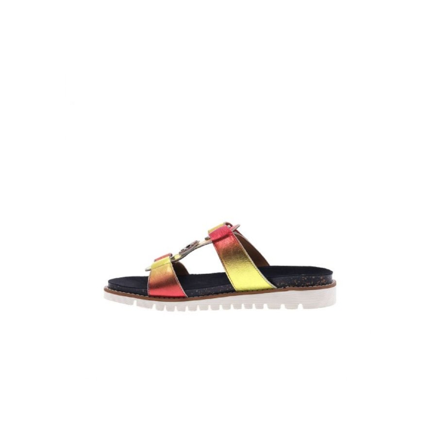 Femme Ara | Ara Nu Pieds Sandales 28130 09 Kent Rose Multicouleurs